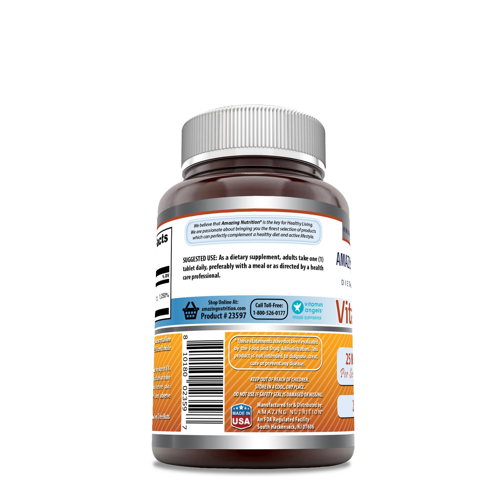 Vitamin B6 25mg - 250 Tablets &#40;250 Servings&#41;  | GNC